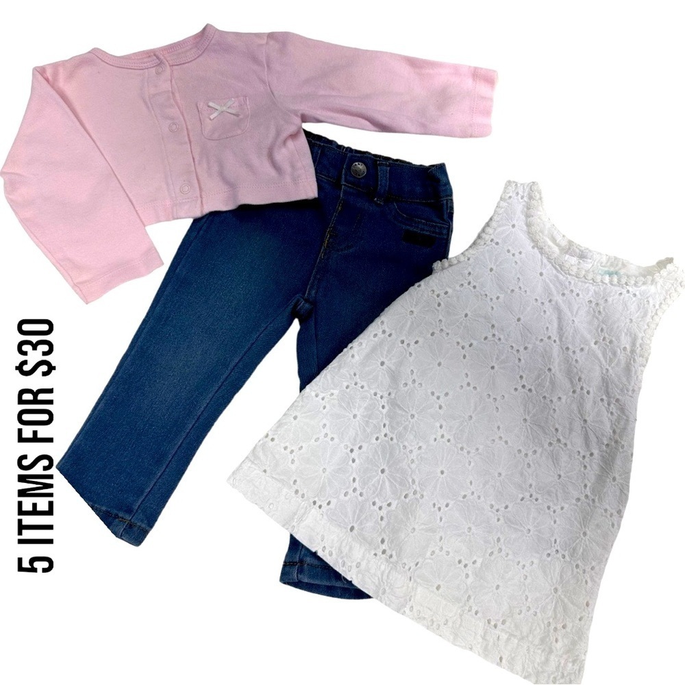 Baby Girl 12 Months 3 pc matching outfit set